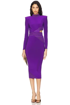 Zhivago Vestido midi en color morado talla 10 en - Purple. Talla 10 (también en 2, 4, 6, 8).