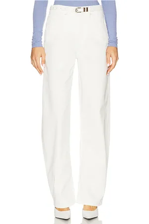 GOOD AMERICAN Pantalón twill good barrel en color blanco talla 0 en - White. Talla 0 (también en 10, 12, 16, 18, 2, 20, 2