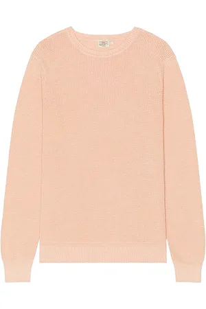 Faherty Jersey cuello redondo sunwashed en color coral talla L en - Coral. Talla L (también en M, XL/1X).