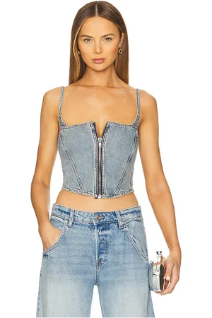 GOOD AMERICAN Corsé denim en color azul talla 4X en - Blue. Talla 4X (también en 3X, L, S, XS).