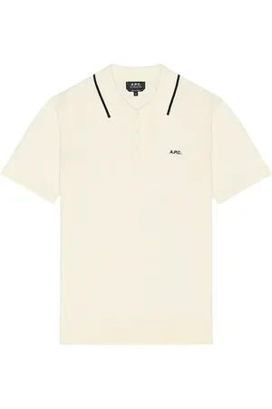 A.P.C. Fynn short sleeve polo en color blanco talla M en - White. Talla M (también en S, XL/1X).