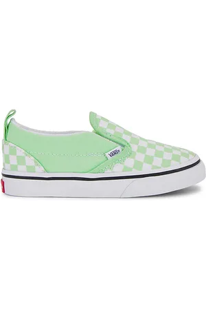 Vans Zapatos sin cordones para niños pequeños v en color verde talla 10 en - Green. Talla 10 (también en 7, 7.5, 8