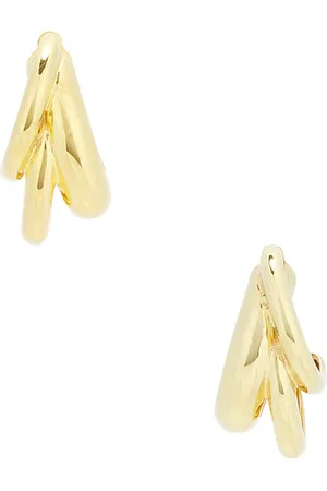 mega Pendientes triple time en color oro metálico talla all en - Metallic Gold. Talla all.