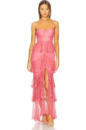 MAJORELLE Vestido largo zelda en color rosado talla XL en - Pink. Talla XL (también en XXS).