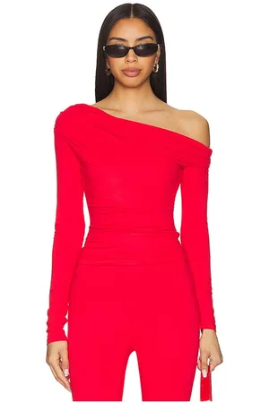 AFRM Bria top en color rojo talla 1X en - Red. Talla 1X (también en 2X, L, M, S, XL).