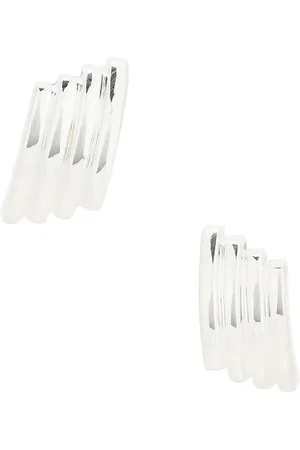 mega Pendientes line dance en color plateado metálico talla all en - Metallic Silver. Talla all.