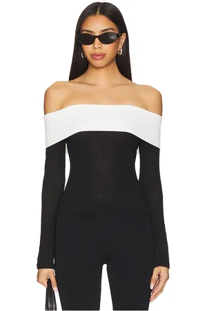 ALL THE WAYS Monica off shoulder top en color negro talla L en - Black. Talla L (también en M, S, XS).