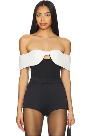 MAJORELLE Koraline top en color negro, blanco talla L en - Black, White. Talla L (también en M, S, XL, XS, XXS).