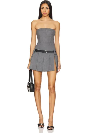 h:ours Vestido freya en color gris talla L en - Grey. Talla L (también en M, S, XL, XS, XXS).