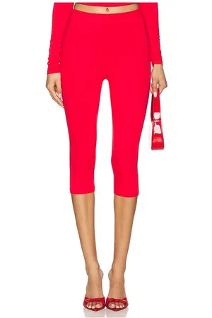 AFRM Pantalón ettie en color rojo talla S en - Red. Talla S (también en XXS).