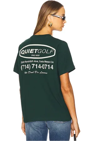 Quiet Golf Camiseta proshop en color verde oscuro talla M en - Dark Green. Talla M (también en S).
