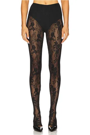 Norma Kamali Legging con calcetín en color talla M en - Black. Talla M (también en S, XS).