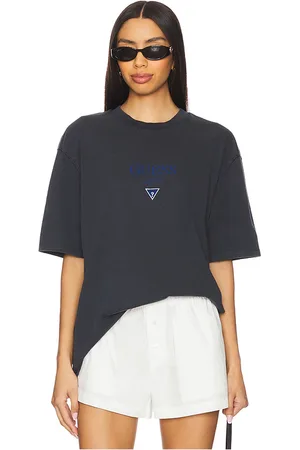 Guess Camiseta printed baker logo en color azul talla L en - Blue. Talla L (también en M, S, XL/1X).