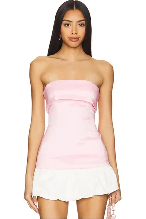 MORE TO COME Calina strapless top en color rosado talla L en - Pink. Talla L (también en M, S, XL, XS).