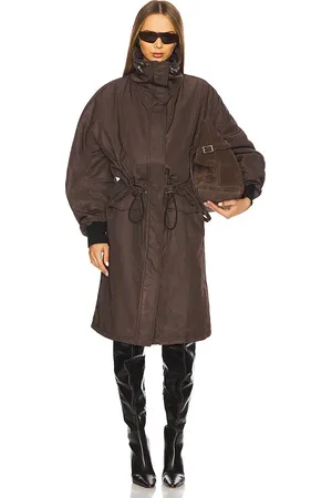 The Attico Abrigo en color chocolate talla 36 en - Chocolate. Talla 36 (también en 38, 40, 42, 44).
