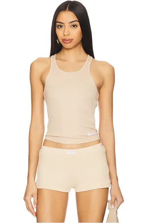 Alexander Wang Camiseta tirantes racer classic en color nude talla S en - Nude. Talla S (también en XS).