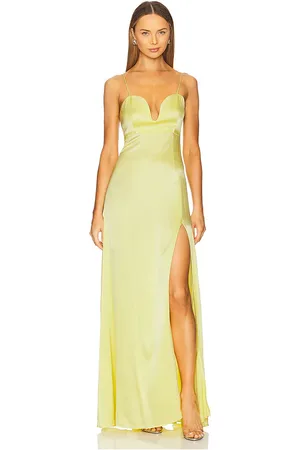 Azeeza Vestido largo delara en color amarillo talla L en - Yellow. Talla L (también en M).