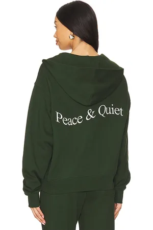 Museum of Peace and Quiet Sudadera wordmark en color verde talla L en - Green. Talla L (también en M, S, XL/1X, XS).