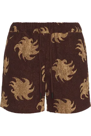 Oas Mocha ember terry shorts en color talla L en - Brown. Talla L (también en XL/1X).
