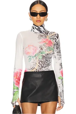 AFRM Zadie top en color blanco talla S en - White. Talla S (también en XS).