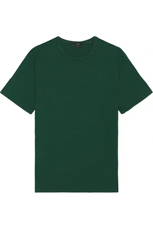 Vince Camiseta manga corta garment dye en color verde oscuro talla L en - Dark Green. Talla L (también en M, S, XL/1X).