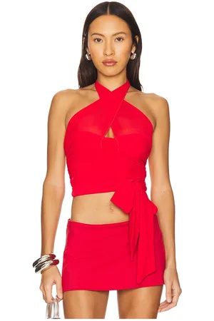 MAJORELLE Charlize halter top en color rojo talla L en - Red. Talla L (también en M, S, XL, XS, XXS).