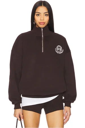 SER.O.YA Sudadera asbury en color chocolate talla L en - Chocolate. Talla L (también en M, S, XL, XS).