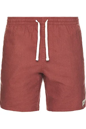 Rhythm Classic linen jam shorts en color burgundy talla 32 en - Burgundy. Talla 32 (también en 34, 36).