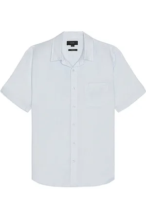 Vince Camisa manga corta en color bebe azul talla L en - Baby Blue. Talla L (también en M, S).