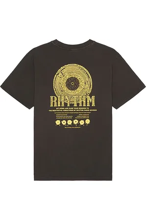 Rhythm Camiseta en color negro talla L en - Black. Talla L (también en M, S).
