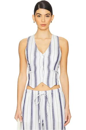 Bella Dahl Cinch back vest en color blanco talla L en - White. Talla L (también en M, S, XS).