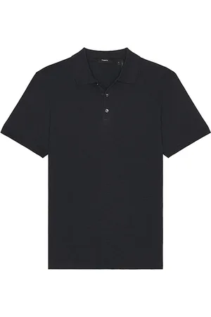 THEORY Bron short sleeve polo en color azul talla M en - Blue. Talla M (también en S, XL/1X, XXL/2X).