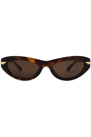 Bottega Veneta Gafas de sol en color marrón talla all en Havana Gold & Brown - Brown. Talla all.