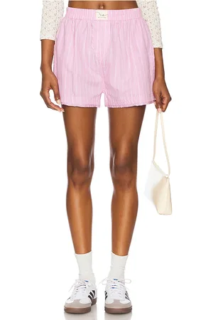 Free People Short boxer day to day en color rosado talla L en - Pink. Talla L (también en M, S, XS).