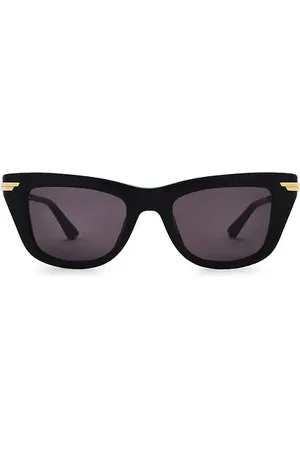Bottega Veneta Gafas de sol en color negro talla all en Black Gold & Grey - Black. Talla all.