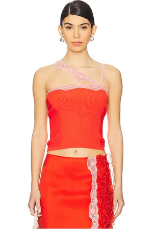 Vaillant Camisola de punto con tirantes asimétricos en color naranja talla 36 en - Orange. Talla 36 (también en 38, 40, 42).