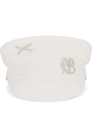 Ruslan Baginskiy Gorra baker boy con logo adornado en color talla S en - White. Talla S (también en XS).