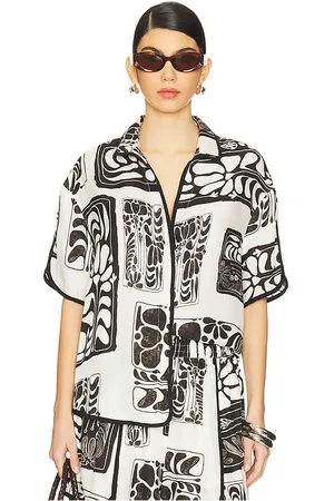 Sancia Top manga corta top en color negro, blanco talla S en - Black,White. Talla S (también en XS).