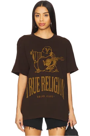 True Religion Camiseta en color marrón talla L en - Brown. Talla L (también en M, S, XL/1X).