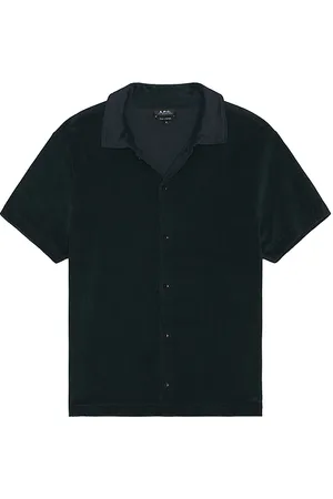 A.P.C. Camisa chemisette nicolo en color azul marino talla L en - Navy. Talla L (también en M, XL/1X).