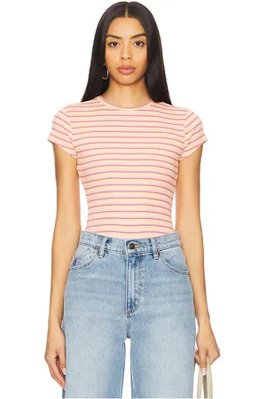 Lovers And Friends Madelyn tee en color coral talla L en - Coral. Talla L (también en M, S, XL, XS, XXS).
