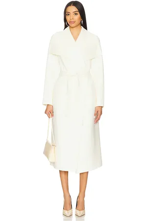 Mackage Abrigo con cinturón en color ivory talla L en - Ivory. Talla L (también en M, S, XS).