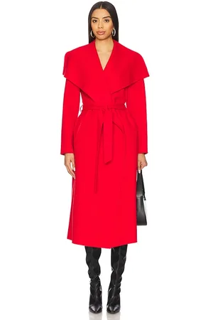 Mackage Abrigo con cinturón en color rojo talla M en - Red. Talla M (también en L, S).