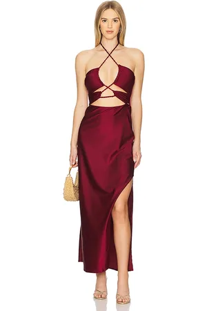 BOAMAR Vestido dasha en color burgundy talla L en - Burgundy. Talla L (también en M, S, XL, XS).