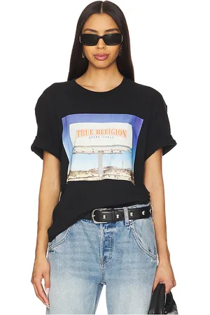 True Religion Camiseta en color negro talla L en - Black. Talla L (también en M, S, XL/1X, XXL/2X).