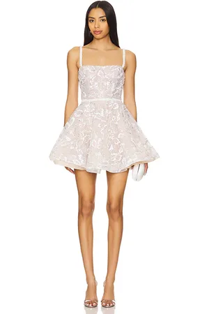Bronx and Banco Mini vestido de novia con lentejuelas mademoiselle en color talla M en - White. Talla M (también en S).