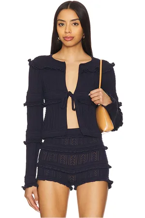 MAJORELLE Cárdigan allison en color talla L en - Navy. Talla L (también en M, S, XL, XS).