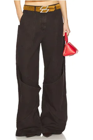 The Attico Pantalones en color oscuro talla 24 en - Dark Brown. Talla 24 (también en 29, 30).