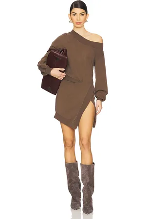 The Attico Vestido en color marrón talla 36 en - Brown. Talla 36 (también en 38, 40, 42, 44).