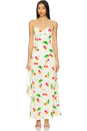 SWF Maxivestido halter en color ivory talla L en - Ivory. Talla L (también en M, S, XS).
